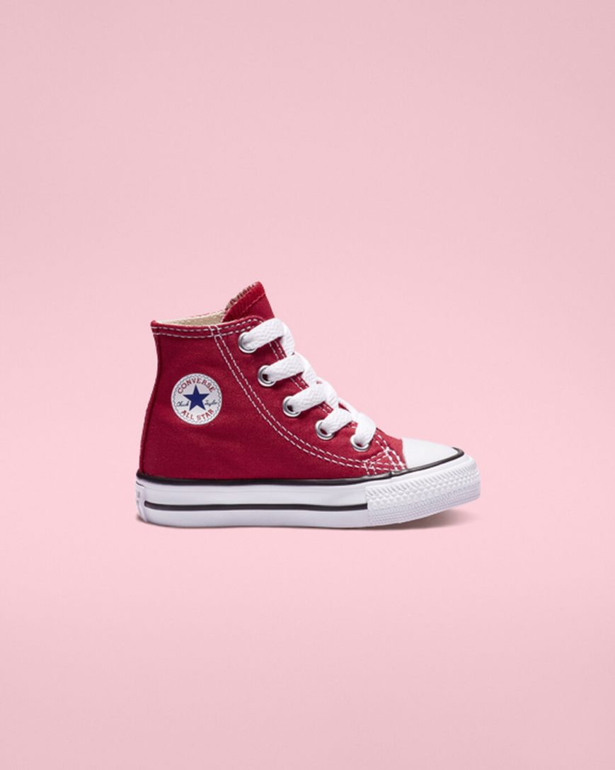 Zapatillas Altas Converse Chuck Taylor All Star Classic Niña Rojas | PE 5L40PW